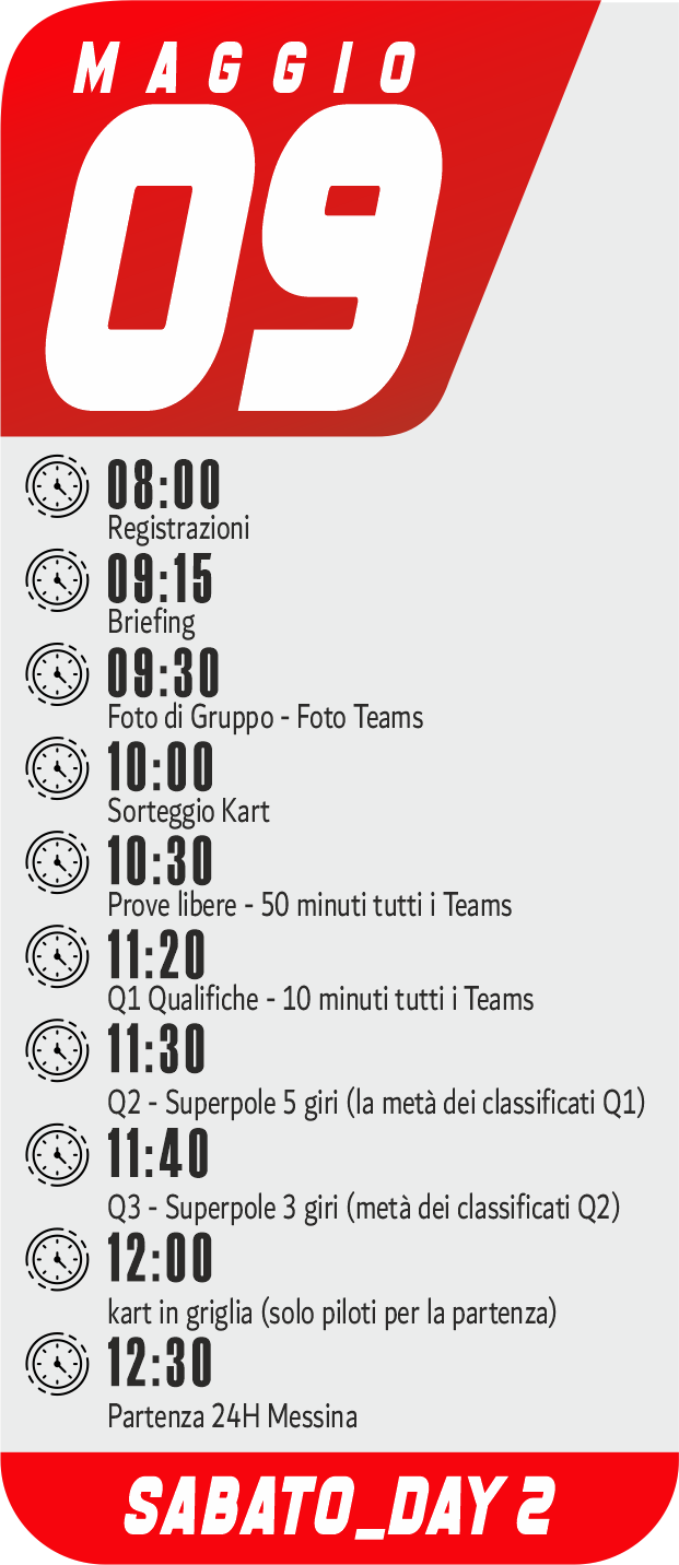 9 maggio programma
